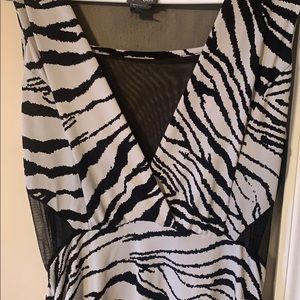 Dots Dresses - Zebra print fitted dress Dots Dresses - Zebra print fitted dress